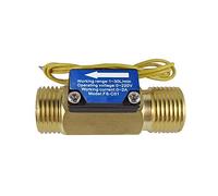 SENSTREE FS-C01 G1/2" BSP Male Thread Brass Water Flow Switch with Filter 1-30L/min, 0-2A/ 0-220V(AC or DC)