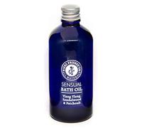 Sensual Bath Oil with Sandalwood, Patchouli & Ylang Ylang Pure Essential Oils, Jojoba Seed Oil, Sunflower Seed Oil and Vitamin E/Handmade/Vegan/Natural/Cruelty Free