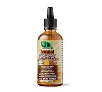 Sensual Sandalwood Massage Oil - Body Oil for Relaxation, Stress Relief & Mood Enhancement - Natural, Non-Greasy Blend for Skin Hydration & Intimate Connection (50ml Glass Dropper)