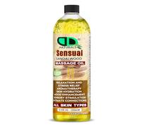 Sensual Sandalwood Massage Oil - Body Oil for Relaxation, Stress Relief & Mood Enhancement - Natural, Non-Greasy Blend for Skin Hydration & Intimate Connection (250ml)