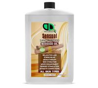 Sensual Sandalwood Massage Oil - Body Oil for Relaxation, Stress Relief & Mood Enhancement - Natural, Non-Greasy Blend for Skin Hydration & Intimate Connection (250ml Postal)