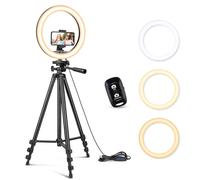 Sensyne 12 Ring Light with 50 Extendable Tripod Stand LED Circle Lights with Phone Holder for Live StreamMakeupYouTube Vi