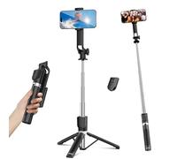 Sensyne 53" Selfie Stick for Phone, Extendable Travel Tripod with Detachable Remote for Photography, Selfies, Compatible with All Cell Phones, Black