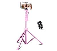 Sensyne 62" Phone Tripod & Selfie Stick, Extendable Cell Phone Stand with Wireless Remote, Compatible with iPhone, Android, Camera