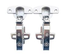Sensys 8645i TH52 110 Degree Standard Hinges with Self-Closing Mechanism, Full Overlay Kitchen Cabinet Cupboard Door Hinge, Silent System Integration, Steel Construction, Pack of 2