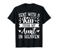 Sent A with Kiss From My Aunt In Heaven Niece Nephew Angel T-Shirt