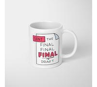 Sent The Final Final Final Draft 11oz Ceramic Mug - Inspirational Coffee Cup with Equality & Positivity Message - Sigma Grindest Memes - Meaningful Gift for Her, Friend, or Colleague