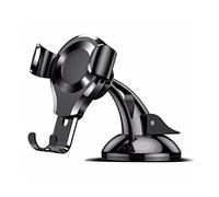 Sentechx Car Phone Holder, 360° Rotatable Car Holder, Gravity Dashboard Windscreen Suction Mount Stand, Gravity Linkage Mobile Phone Holder Auto Lock (Black)