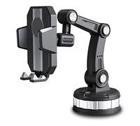 Phone Mount for Car Center Console Stack,Auto Universal Super Adsorption Phone Holder On-board,Adjustable 360 Rotation Magnetic Car Holder (Black)