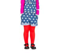 Sentelegri Girls Tights Plain Opaque 60 Denier, Age 2-12Years-16 Colours (Age 2-3, Red)