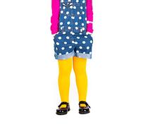 SENTELEGRI Girls Tights Plain Opaque 60 Denier, Age 2-12Years-16 Colours (Age 7-8, Yellow)