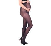 SENTELEGRI Maternity Support Tights |Sheer Pregnancy Tights | S, M, L, XL | Feeling 15 Denier | (UK, Alpha, XL, Plus, Tall, Black)