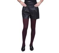 SENTELEGRI Opaque Tights, Choose From 18 Fashionable Colours, 100 Denier, Sizes S-XL (Large, Burgund)