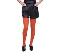 SENTELEGRI Opaque Tights, Choose From 18 Fashionable Colours, 100 Denier, Sizes S-XL (Small, Orange)