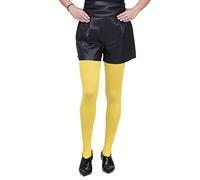 SENTELEGRI Opaque Tights, Choose From 18 Fashionable Colours, 100 Denier, Sizes S-XL (XLarge, Yellow)