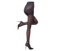 SENTELEGRI "PUSH-UP Tights 40 Denier - Slimming waist,Pressing of belly,Brazil Effect Control Butt lifting (UK, Alpha, S, Regular, Regular, Black)