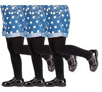 SENTELEGRI SCHOOL Girls Opaque Tights Plain 40 Denier 3-12 Years packs of 3 (as8, age, 8_years, regular, Black)