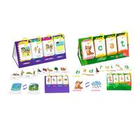 Sentence Building Flip Chart Alphabet Flash Cards for Toddlers Self-Standing Flip Charts 80 Double Sided Phonics Game Cards Educational Reading Games Interactive Word Matching Activities for Preschool