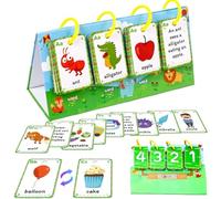 Sentence Building Flip Chart, Picture-Based Sentence Making Game, Phrase Vocabulary Grammar Training, Educational Activity Tool for School Learning Supplies
