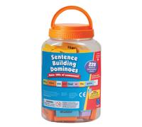 Sentence Building Word Dominoes - Simple Literacy Game for Children