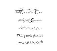 Sentence Phrase, Lasting 1-2 Weeks Waterproof, Temporary Tattoo Stickers, Realistic Semi-permanent Fake Tattoos For The Arm(2pcs)