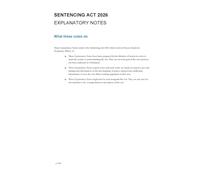 Sentencing Act 2026: Chapter 2 Explanatory Notes PGA CH 2 2026 EN