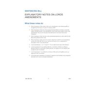 Sentencing Bill Explanatory Notes on Lords Amendments (House of Commons) HCB 365-EN