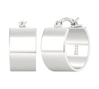 Senteria 10mm Wide 925 Sterling Silver Hoop Earrings Hypoallergenic Small Silver Hoop Earrings for Women Non Tarnish Silver Chunky Hoops Earring 18/25/30mm