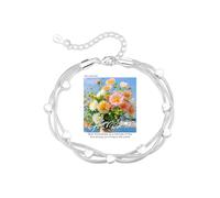 Senteria Birthday Gifts for Women 925 Sterling Silver Bracelets for Women Adjustable Layered Silver Heart Bracelet with Cards, Birthday Gifts for Mum Daughter Nana Grandma Granddaughter Sister Wife