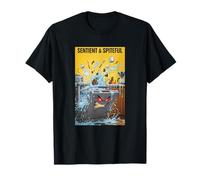 Sentient Spiteful Dishwasher Chaos Funny Kitchen Humor Art T-Shirt
