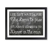 Sentiment Inspirational Quote Modern Framed Print | A3 Black Framed Wall Art | Ready to Hang | Modern Positive Affirmations Picture | Living Room Bedroom Lounge Office