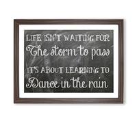 Sentiment Inspirational Quote Modern Framed Print | A3 Walnut Framed Wall Art | Ready to Hang | Modern Positive Affirmations Picture | Living Room Bedroom Lounge Office