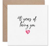 Sentimental 40th Anniversary Card, Celebrating 40 Years Together