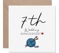 Sentimental 7th Anniversary Card, Celebrate Seven Years Together