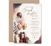 Sentimental Birthday Card for Granddaughter, Brimming with Love and Pride