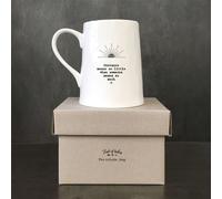 Sentimental East Of India Porcelain Mug, 'Distance Means So Little..' Thinking Of You Gifts, Boxed Porcelain Best Friends Birthday Gift