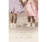 Sentimental Friend Like A Sister Birthday Card - Greeting Card For Her