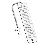 Sentimental Gifts for Godmother, God Mother Proposal Gift, Godmother Gift for Mothers Day Birthday Easter, Godmom Gifts from Godchild, Baptism Thank You Bookmark for Godparents God Mommy