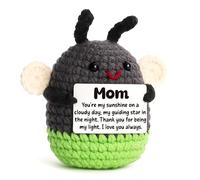 Sentimental Gifts for Mom from Daughter Son - Cute Crochet Firefly Plush Toy, Mother's Day Birthday Christmas Valentines Day Thank You Present, Meaningful Mom Keepsake。