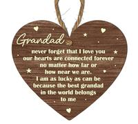 Sentimental Grandad Love Plaque: A Heartfelt Keepsake & Best Grandad Award - An Excellent Gift to Celebrate the Unbreakable Bond and Cherished Memories 10cm x 9cm