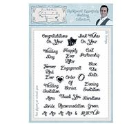 Sentimentally Yours by Phill Martin A5 Chalkboard Essentials Wedding Collection Clear Stamp Set, Polymer, 10 x 15 x 0.8 cm