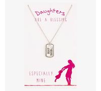 Sentiments Best Daughter Dog Tag Pendant 11635