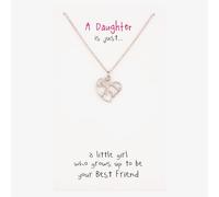 Sentiments Daughter Dolphin Heart Pendant 15955A