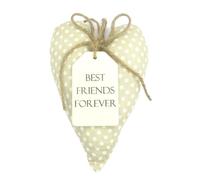 Sentiments Hanging Heart Cushion Best Friends Forever by Love Home