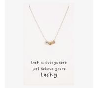 Sentiments Luck is Everywhere Multi-Tone Horseshoe Charm Necklace 18797