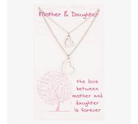 Sentiments Mother and Daughter Matching Heart Pendants 16527B