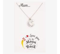 Sentiments Mum Moon and Love Heart Pendant 17394