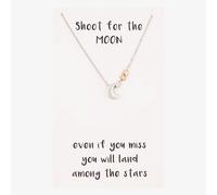 Sentiments Shoot for the Moon Multi-Tone Necklace 18790