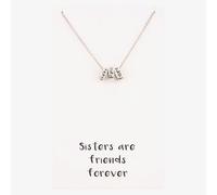 Sentiments Sisters Friends Forever Triple Ring Pendant 14145