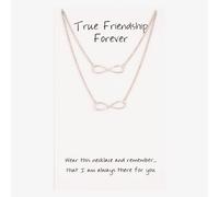 Sentiments True Friendship Forever Matching Infinity Necklaces 29929